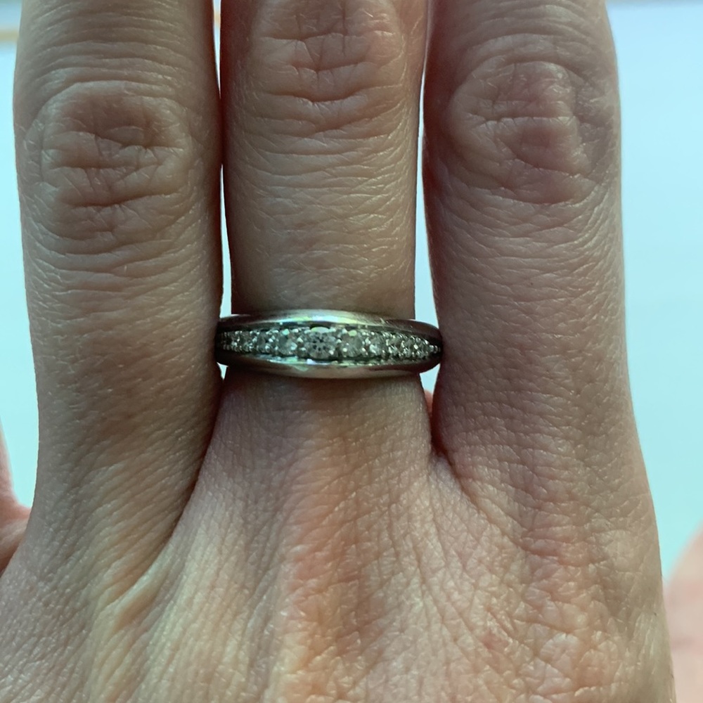 PEPI 14K white gold diamond ring